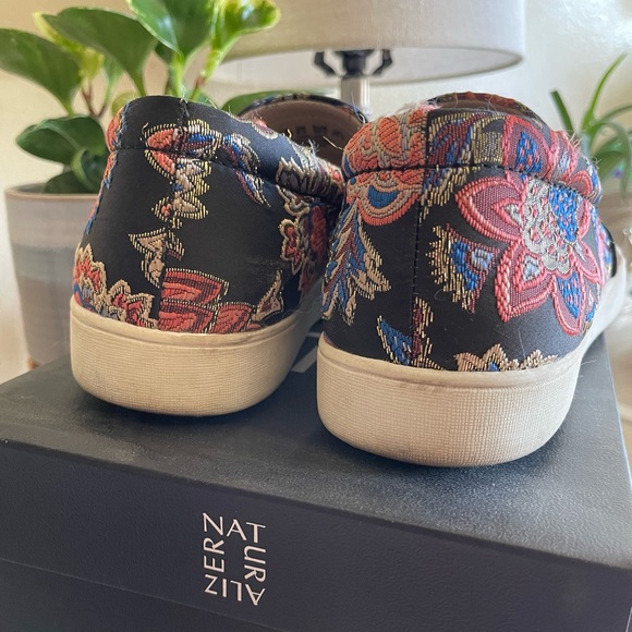 Naturalizer Marianne Brocade Golden Metallic Floral Slip-On Shoe - Picture 6 of 7